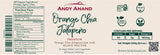 Andy Anand Organic Orange Jalapeño Chia Jam 96% fruit, sweetened with Agave - 6 Pcs - Andyanand