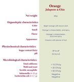 Andy Anand Organic Orange Jalapeño Chia Jam 96% fruit, sweetened with Agave - 6 Pcs - Andyanand