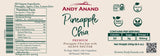 Andy Anand Organic Pineapple Chia Jam 96% fruit, sweetened with Agave - 6 Pcs - Andyanand