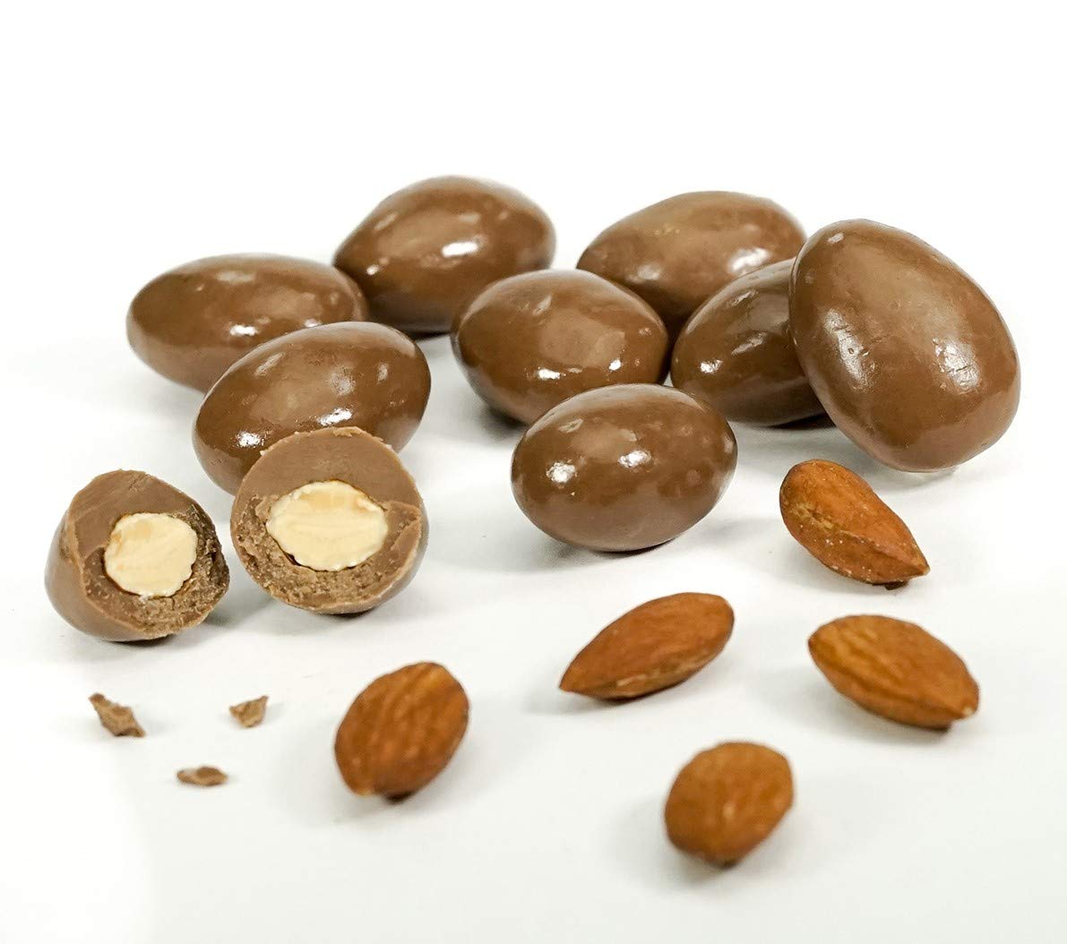 Almond Milk Chocolate Roasted almonds coated in rich milk chocolate, a delectable treat from Andy Anand Chocolates. Gift Box for Special Treats