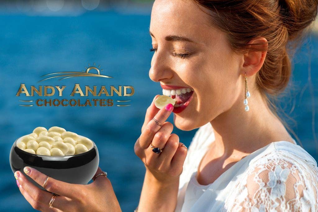 Andy Anand Chocolates Food & Beverages > Desserts & Sweets > Chocolate Andy Anand Greek Yogurt Covered Almonds, 1 lb – Sweet Creamy Coated Crunchy Nut Snack, Gourmet Gift for Birthday & Special Occasions Greek Yogurt Almond Chocolate 1 lb | Nationwide