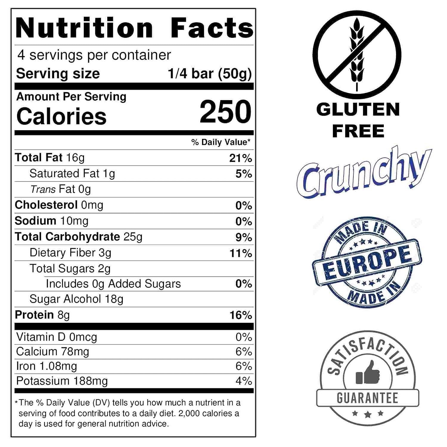 Sugar & Gluten Free Almond Brittle Nougat : Decadent Gluten-Free Sugar-Free Treat from Andy Anand Chocolates, All Products