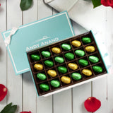 Andy Anand Sugar Free Belgian Chocolate Truffles Pralines Eggs for Easter - 24 Pieces - Andyanand