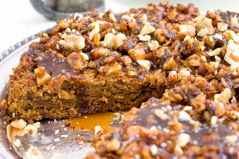 Andy Anand Sugar Free Caramel Walnut Cake 9" - Amazing-Delicious-Decadent (2 lbs) - Andyanand