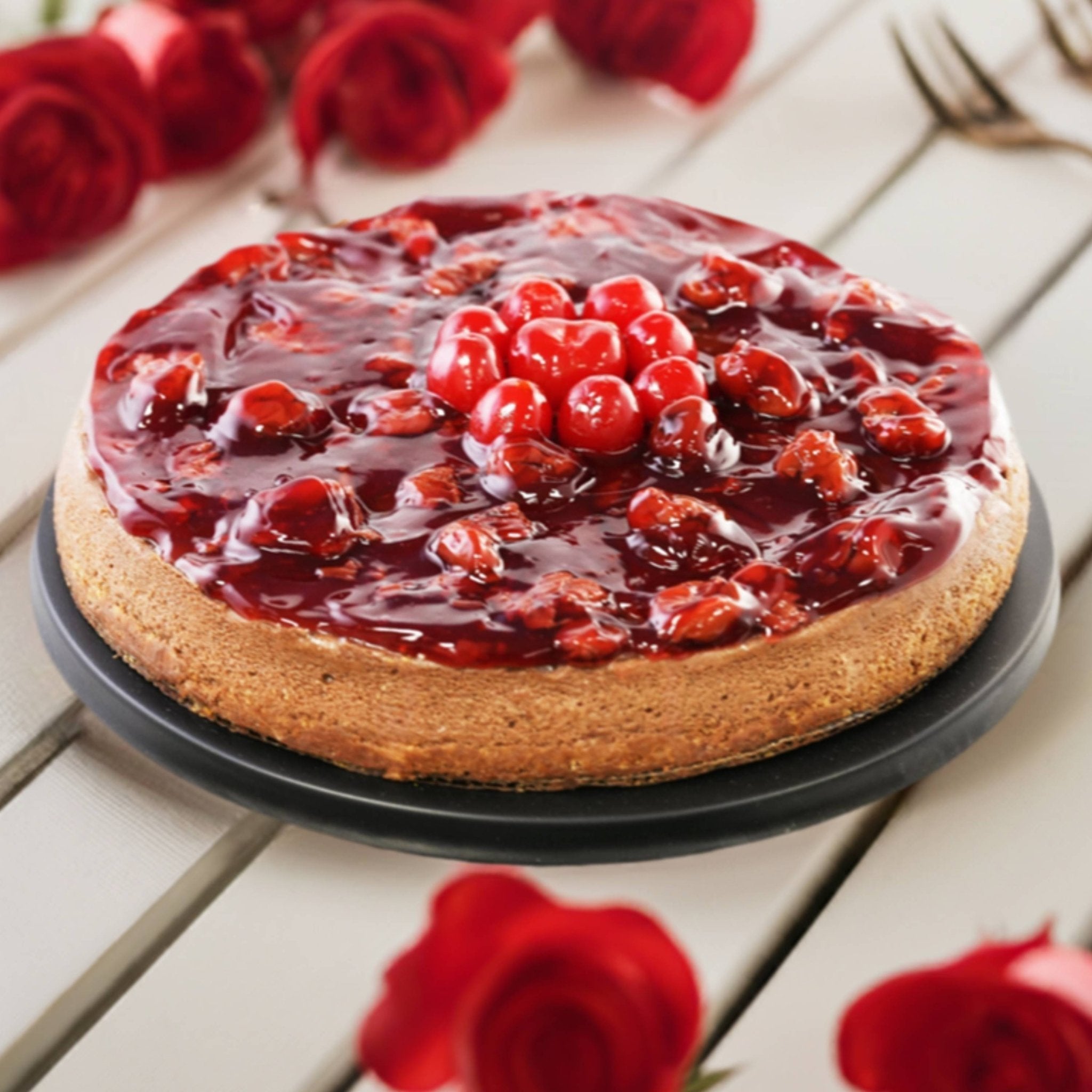 Andy Anand Chocolates Food & Beverages > Desserts & Sweets > Cakes > Sugar-Free Cheesecakes Andy Anand Sugar-Free Chocolate Cherry Cheesecake, 9-Inch, 2.8 lb – Real Truffles, Diabetic-Friendly, California Cream Cheese Gift Box Sugar-Free Chocolate Cherry Cheesecake | Nationwide