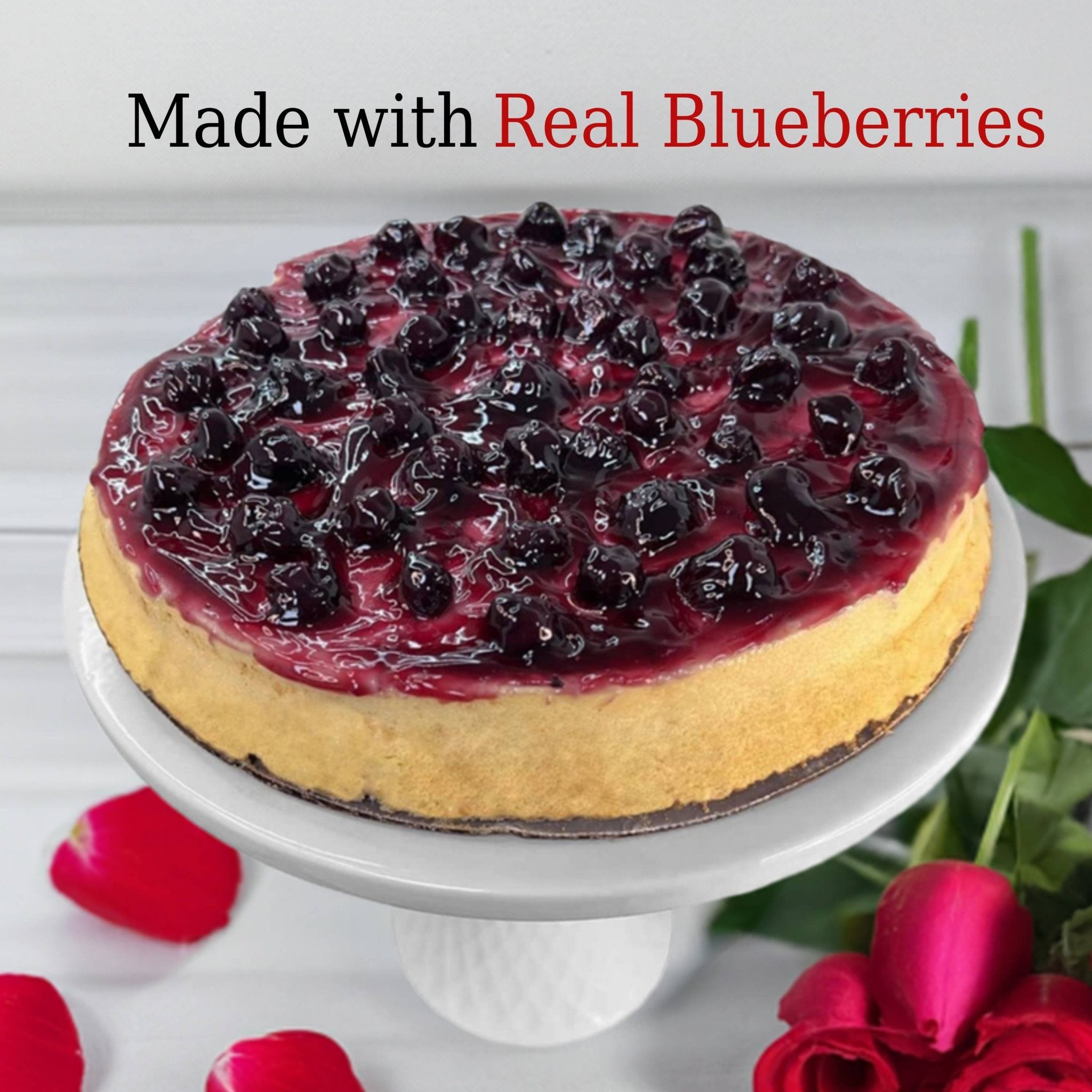 Andy Anand Chocolates Food & Beverages > Desserts & Sweets > Cakes > Sugar-Free Cakes Andy Anand Sugar-Free Dunked Blueberry Cake, 2.5 lb – Keto & Diabetic-Friendly, Fresh Blueberry Juice Infused, No Preservatives Gift Box Sugar-Free Blueberry Cake (2.5 lbs) | Keto & Diabetic-Friendly