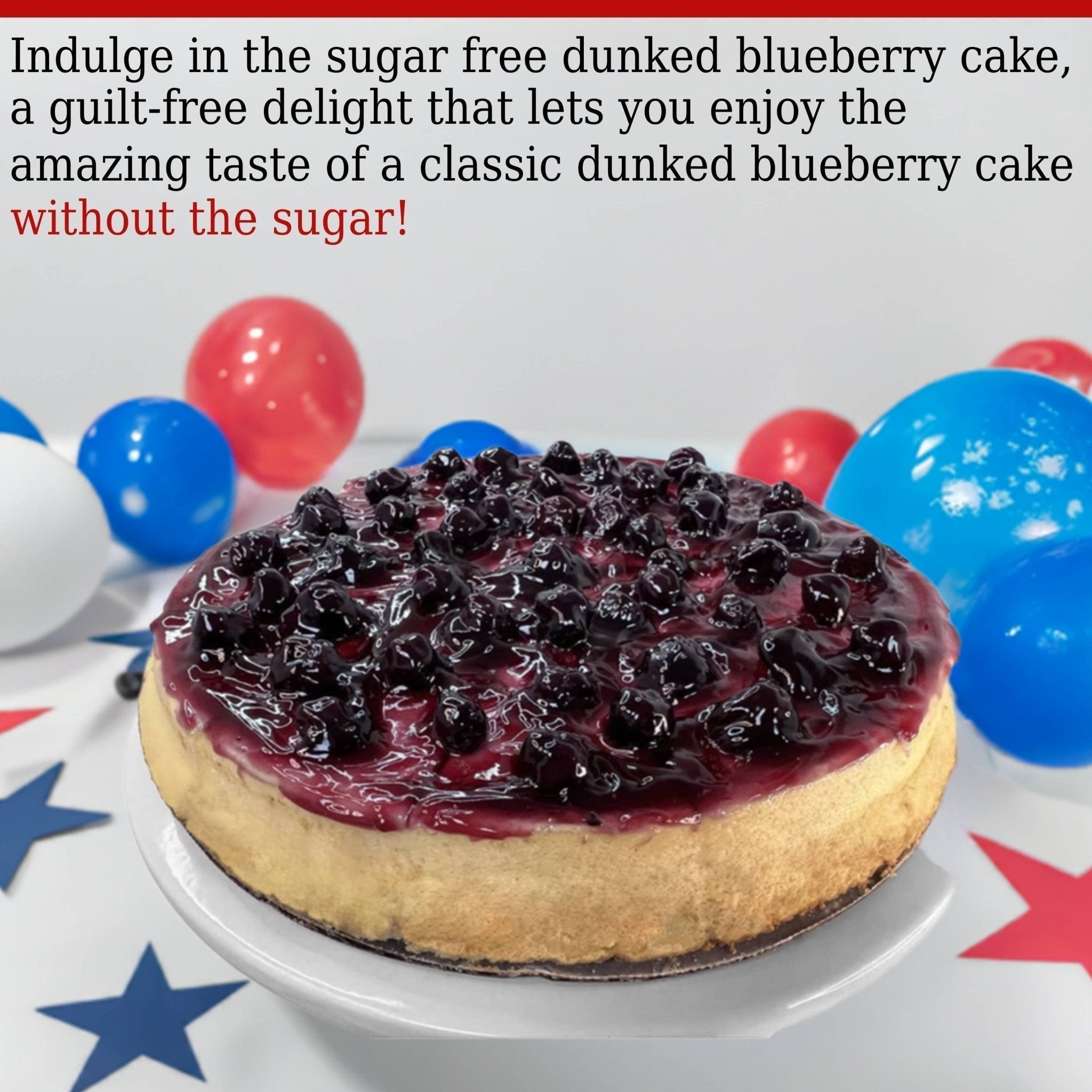 Andy Anand Chocolates Food & Beverages > Desserts & Sweets > Cakes > Sugar-Free Cakes Andy Anand Sugar-Free Dunked Blueberry Cake, 2.5 lb – Keto & Diabetic-Friendly, Fresh Blueberry Juice Infused, No Preservatives Gift Box Sugar-Free Blueberry Cake (2.5 lbs) | Keto & Diabetic-Friendly
