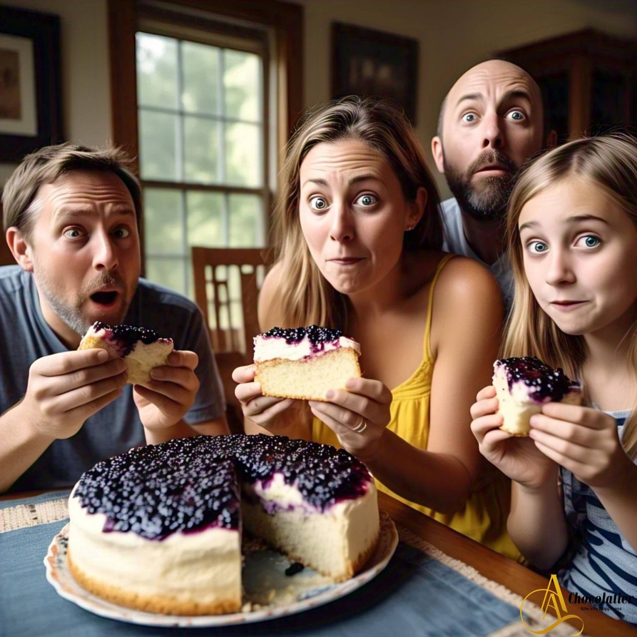 Sugar Free Blueberry Cake handcrafted dessert