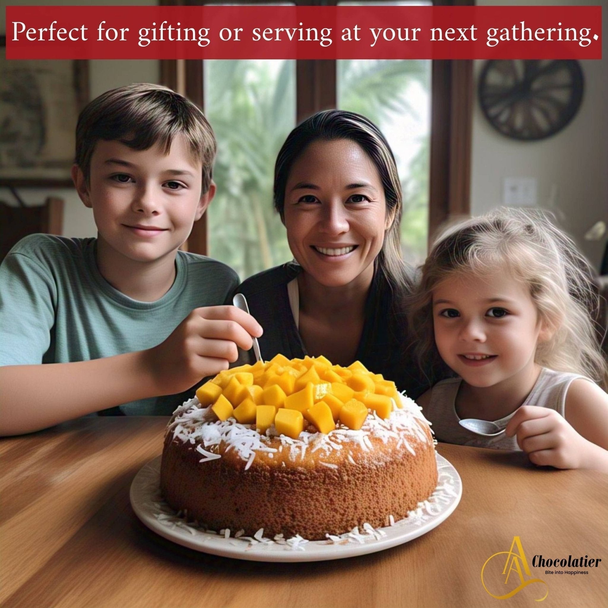 Andy Anand Chocolates Food & Beverages > Desserts & Sweets > Cakes > Sugar-Free Cakes Andy Anand Sugar-Free Mango Coconut Cake, 2.5 lb – Keto & Diabetic-Friendly, Fresh Mango Purée, Toasted Coconut, No Preservatives Gift Box Sugar-Free Mango Coconut Cake | Keto & Diabetic-Friendly