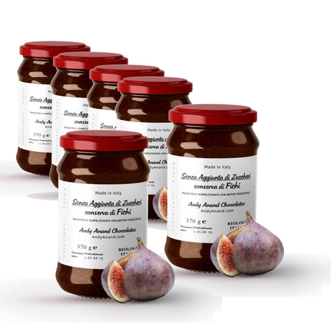 Andy Anand Sugar Free Figs Handmade Jams - 6 Pcs Made in Italy - Andyanand