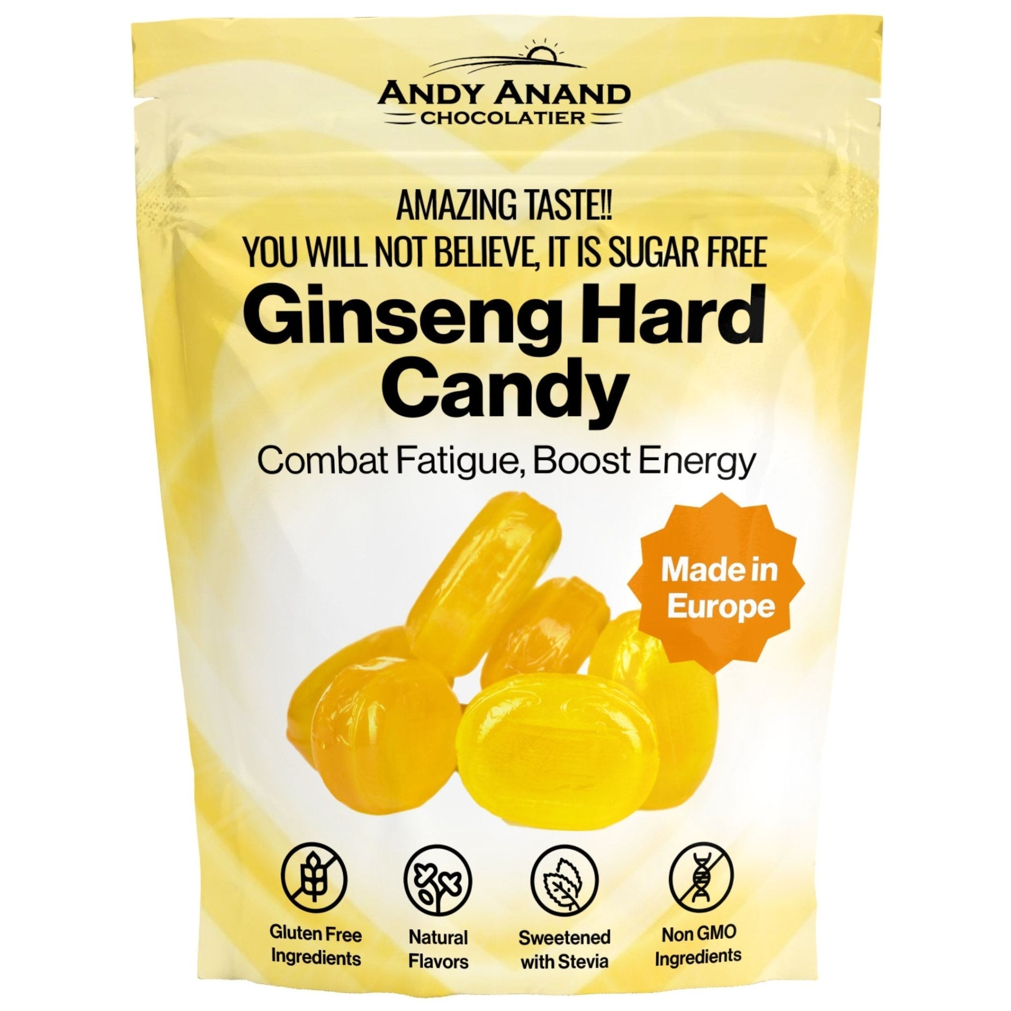 Andy Anand Chocolates Food & Beverages > Confectionery > Hard Candy > Sugar-Free Andy Anand Sugar-Free Ginseng Hard Candy, 7 oz – Stevia Sweetened, Keto & Diabetic-Friendly, Energy & Focus Boosting, Gourmet Gift Box Sugar-Free Ginseng Hard Candy 7 oz | Nationwide