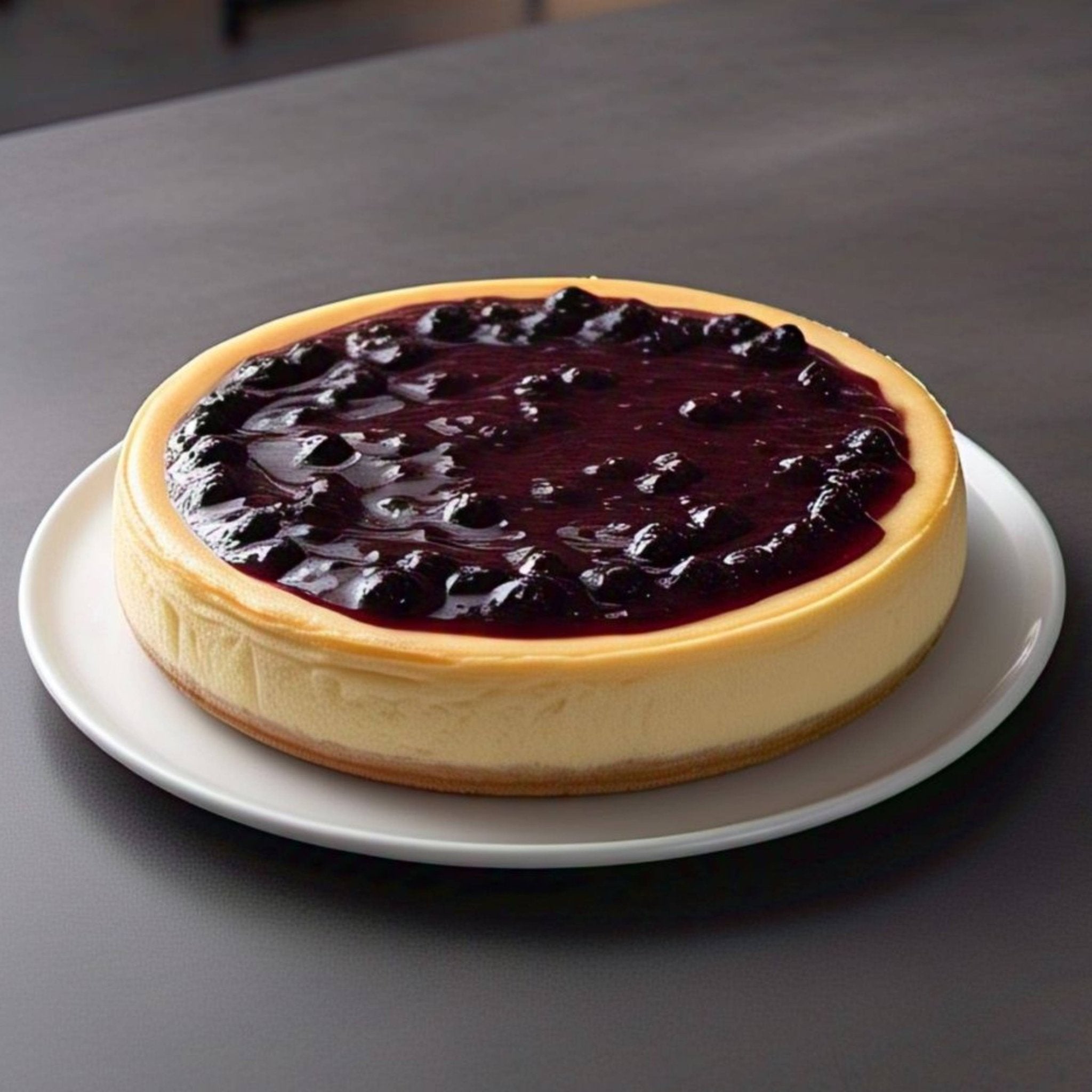 Sugar & Gluten Free Cheesecake Sugar & Gluten Free Blueberry Cheesecake from Andy Anand Sugar Free & Gluten Free Blueberry Cheesecake 9"