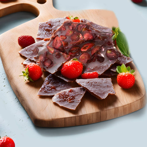 Andy Anand Sugar-Free Italian Freeze-Dried Strawberry Brittle: Pure Bliss in Every Bite! 7 oz - Andyanand