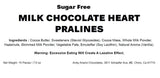 Andy Anand Sugar Free Milk Chocolate 15 Heart Pralines Sweetened with Plant-based Stevia 7.6 Oz - Andyanand