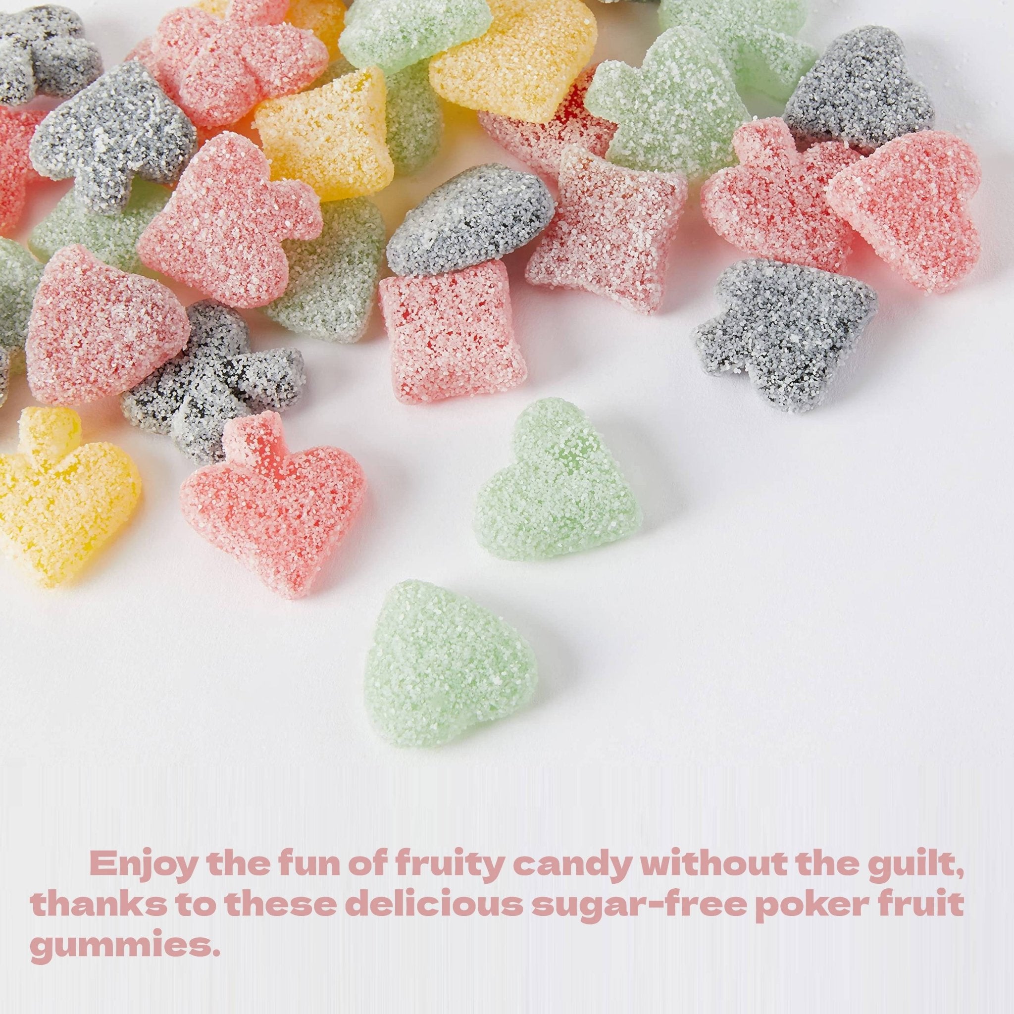 Sugar Free Poker Fruits Gummy Candy guilt free