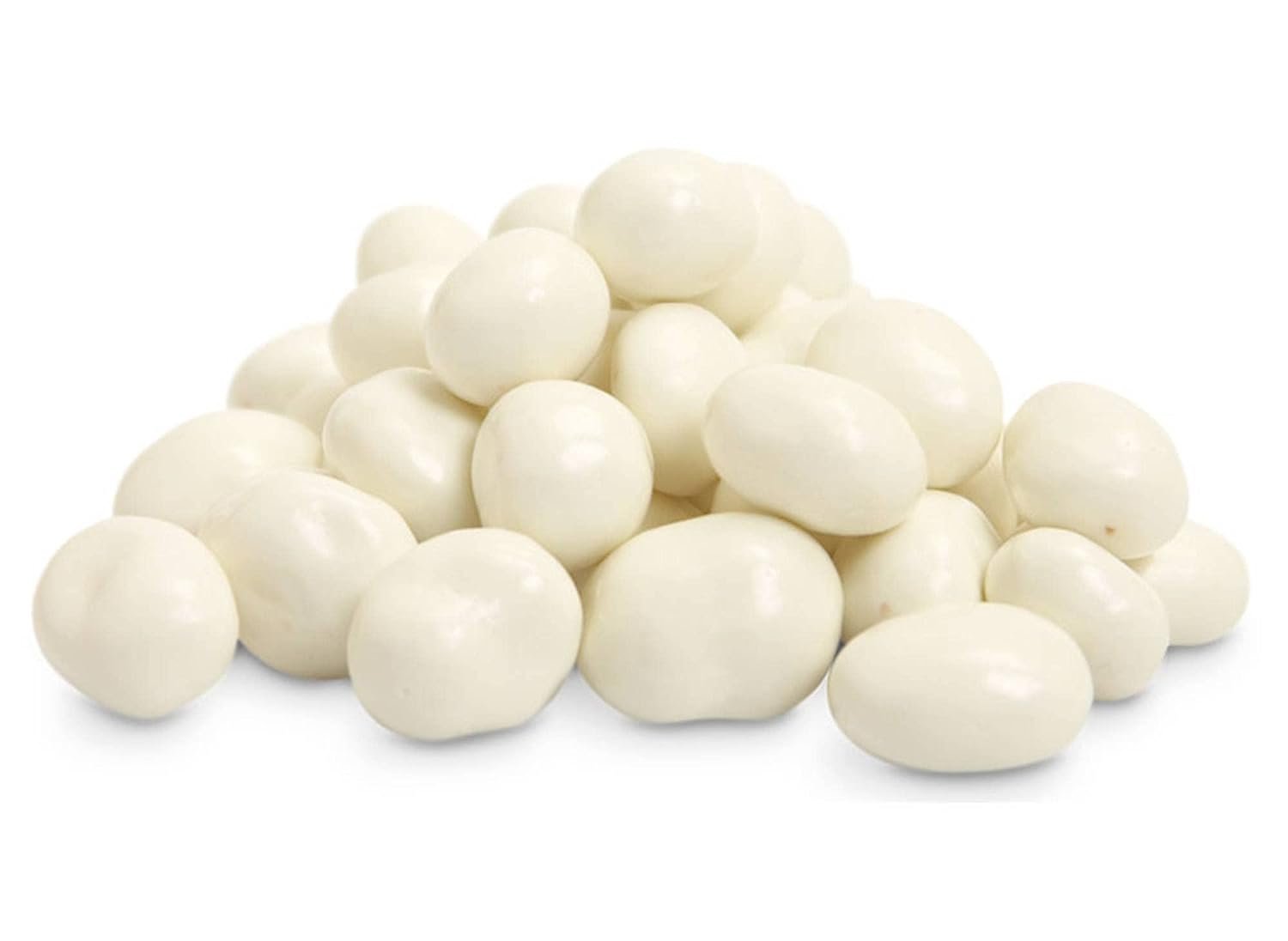 White Chocolate Cranberry treats with whole cranberries coated in creamy white chocolate in a pile
