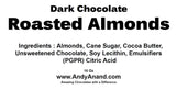 Andy Anand’s Dark Chocolate covered Almonds 1 lbs - Gourmet Chocolate Temptations: Indulge Now! - Andyanand