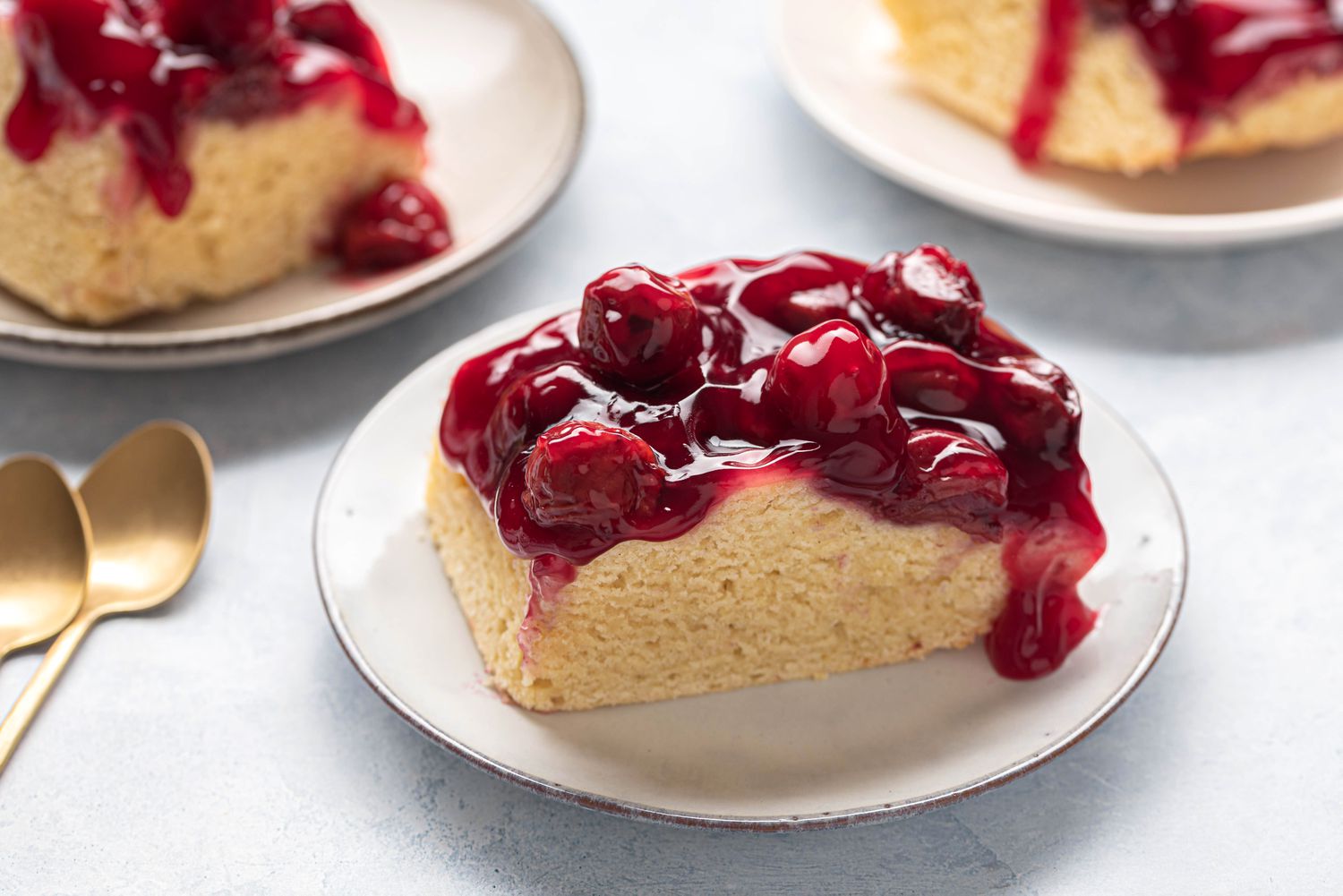 Dunked Sugar Free Cherry Cake with natural sweeteners