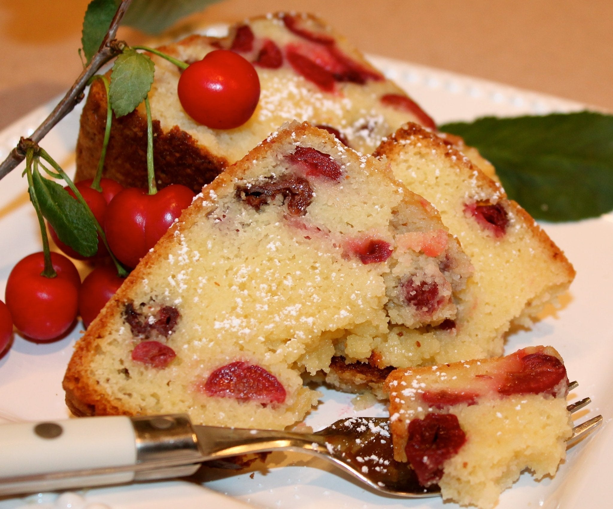 Dunked Sugar Free Cherry Cake fresh cakes from bakery