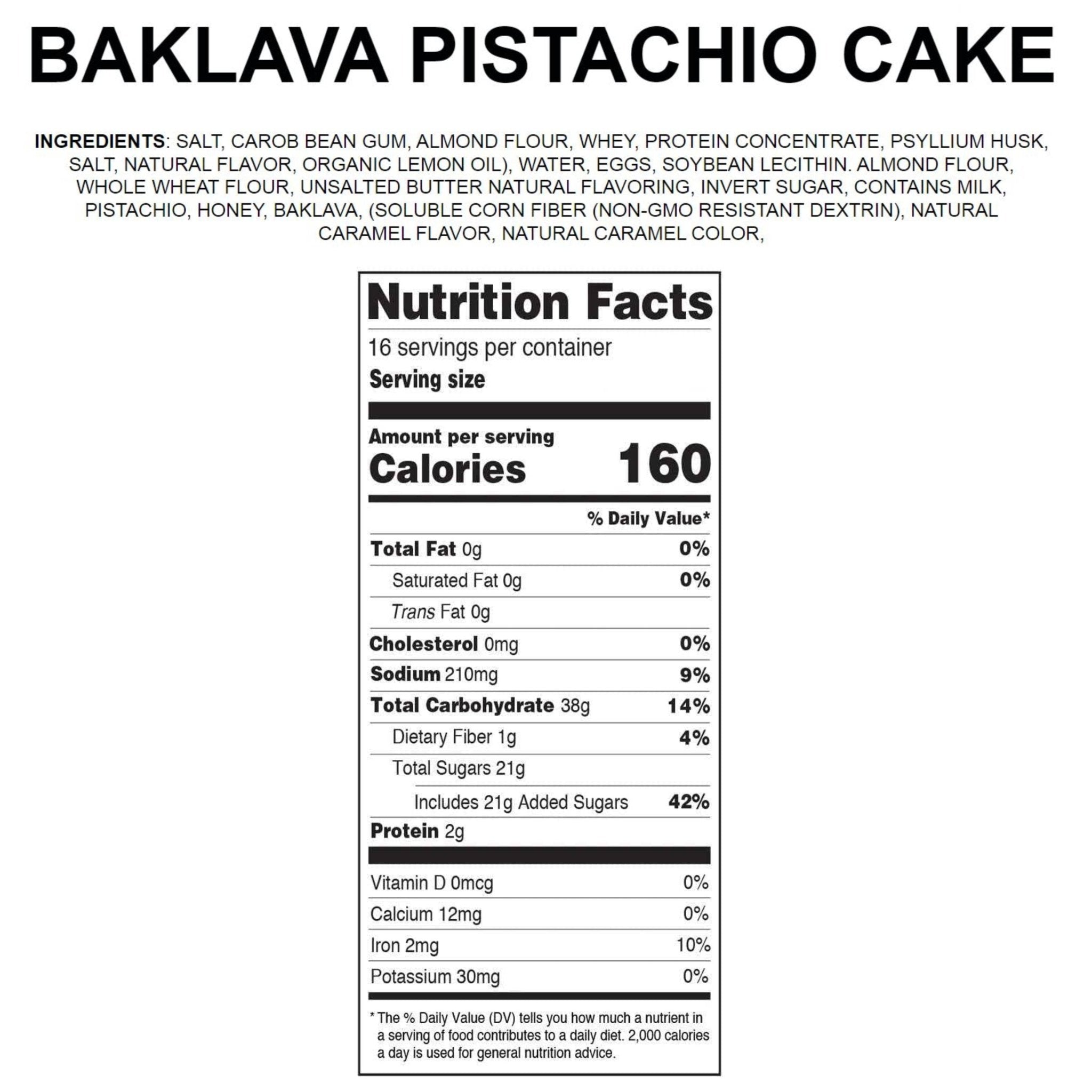 Cake Baklava Pistachios Cake Gourmet Delight