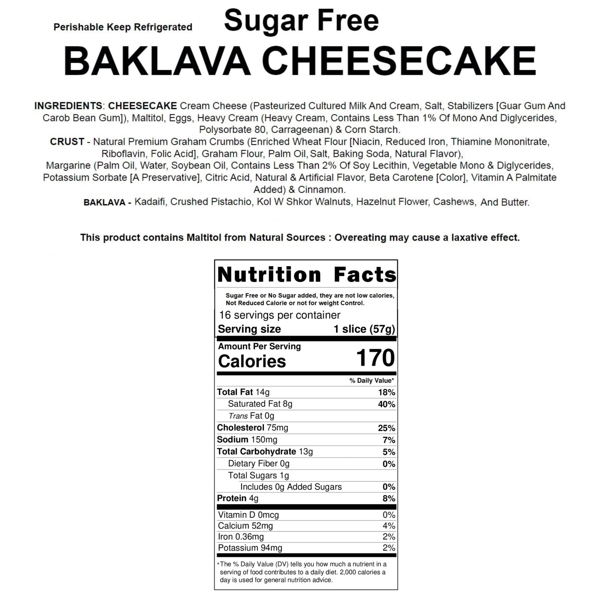 Andy Anand Chocolates Food & Beverages > Desserts & Sweets > Bakery > Cheesecake Andy Anand Sugar-Free Baklava Cheesecake, 9-Inch, 2.8 lb – Turkish & California Fusion, Diabetic-Friendly, No Preservatives, Birthday Gift Sugar-Free Baklava Cheesecake 9 inch | Nationwide