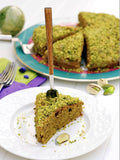 Andy Anand's Traditional Caramel Pistachios Cake 9" - Experience the Richness of Cake (2.6 lbs) - Andyanand