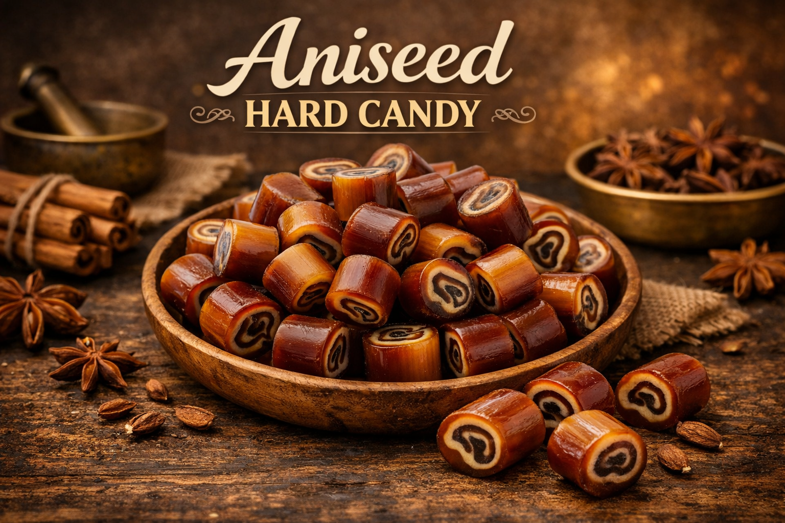 Keto friendly Sugar Free Aniseed Rock Hard Candy