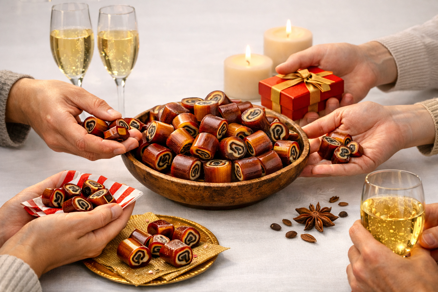 Andy Anand Sugar Free Aniseed Rock Hard Candy Boiled in Copper Kettle for that unique taste, Flown from Europe 25 Pieces - Sugar & Aspartame Free - Naturally Flavored & Sweetened - Non-GMO, Gluten Free, Keto & Diabetic Friendly