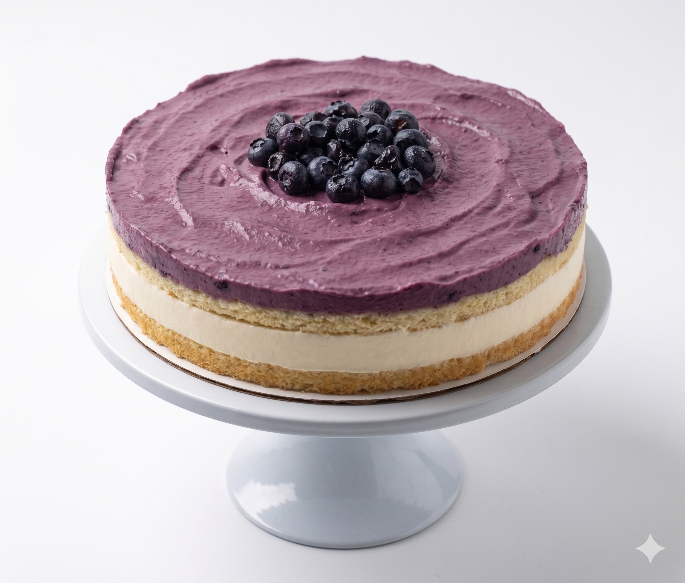 Andy Anand Sugar Free Blueberry Lemon Mousse Cake 2.6 Lbs, Tangy Delicious, Keto Friendly, Diabetic Friendly, No Sugar Added, Handcrafted Lemon Ganache, Low Carb, You Won't Believe It Is Sugar Free