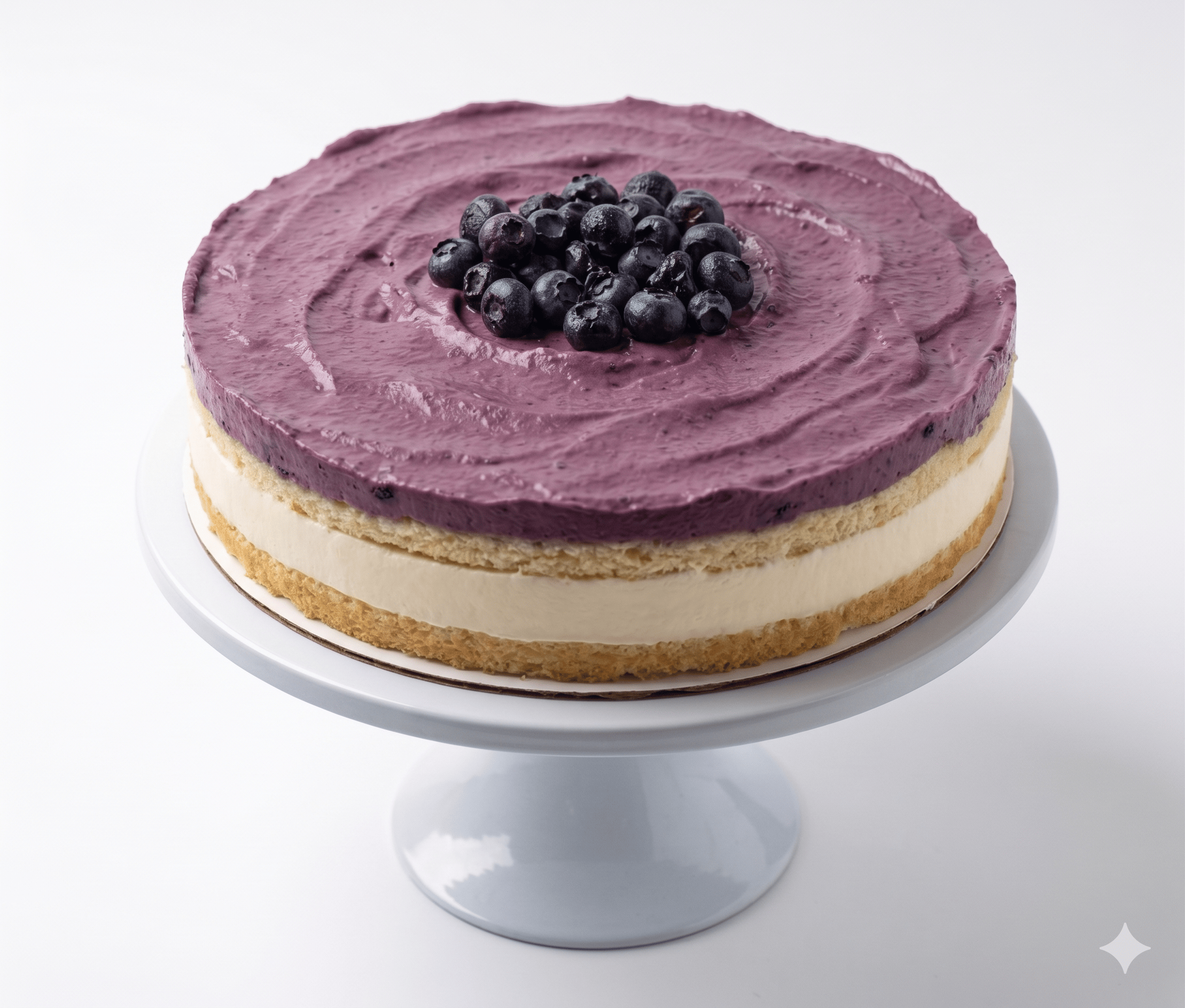 Andy Anand Sugar-Free Blueberry Lemon Mousse Cake (2.6 lbs) | Keto & Diabetic-Friendly | SoCal Bakery — image 1