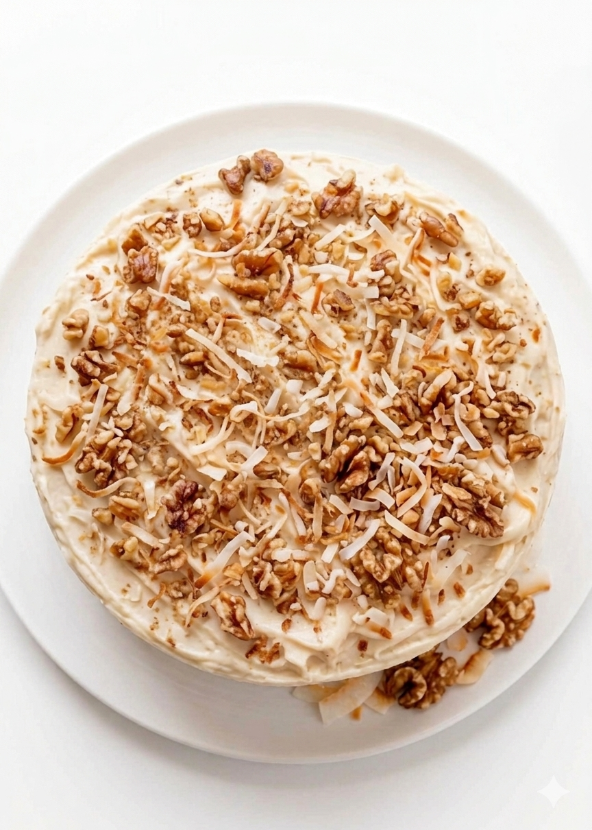 Gâteau aux carottes sans sucre délicieusement gourmand d'Andy Anand - Incroyable fraîchement cuit, un délice à chaque bouchée, délicieux, décadent (3,2 lb)