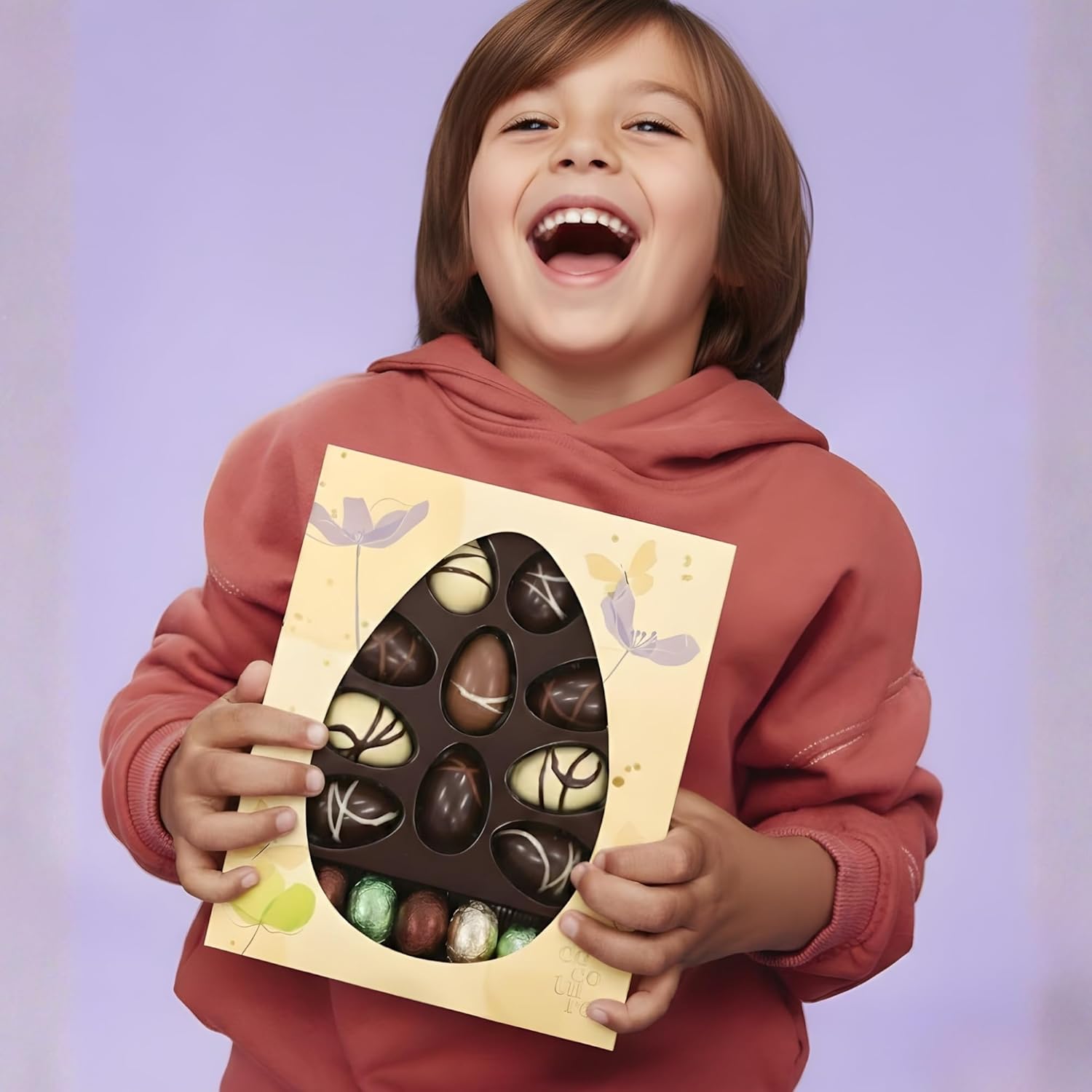 ANDY ANAND Special 2 Pack Plus Rabbit Unwrap Easter Joy 20 delicious Truffles 60% cacao chocolate eggs filled with creamy praline. 10 foiled for hunts & 10 for snacking. Inspire imagination & sweet family memories and Fun 7 oz