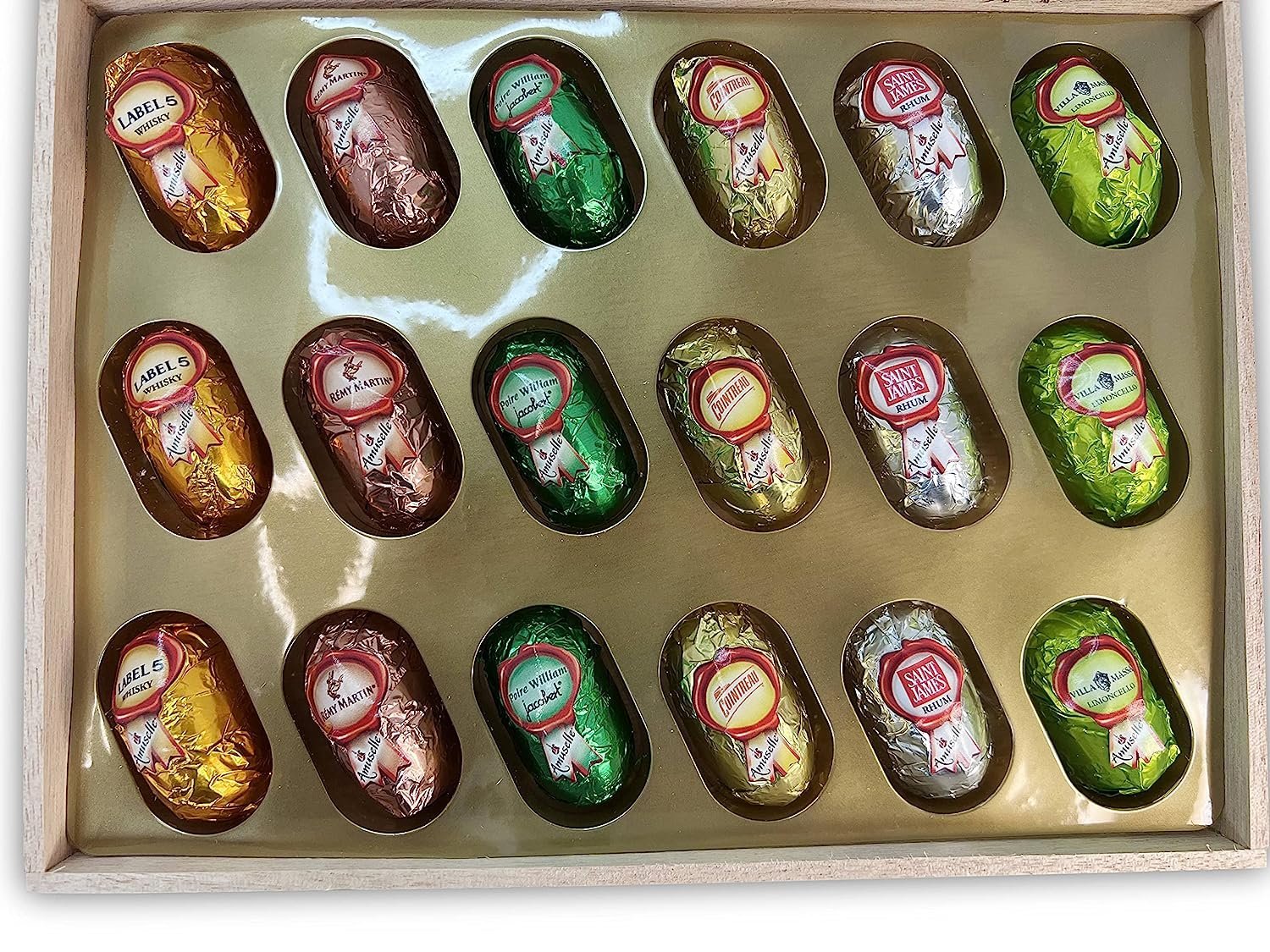 Andy Anand Chocolates Food & Beverages > Desserts & Sweets > Chocolate Andy Anand European Dark Chocolate Assortment, 18 pc – Premium Flavor-Inspired Selection, Rich & Intense Gourmet Chocolates, Birthday Gift Vegan Liqueur Dark Chocolate Bottles 18 pc | Nationwide
