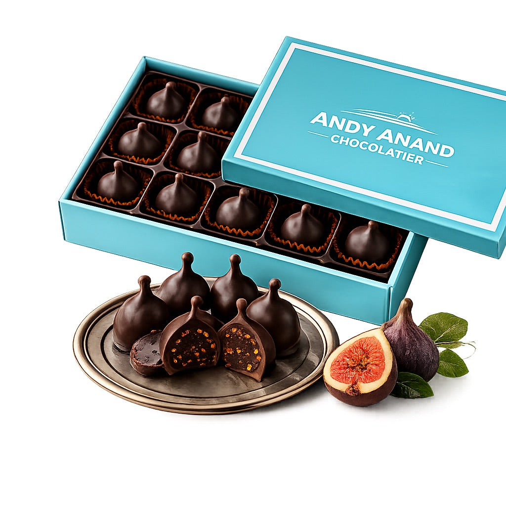 Andy Anand Cordiales de cereza y chocolate negro belga 48 piezas, delicias decadentes: satisface tus antojos