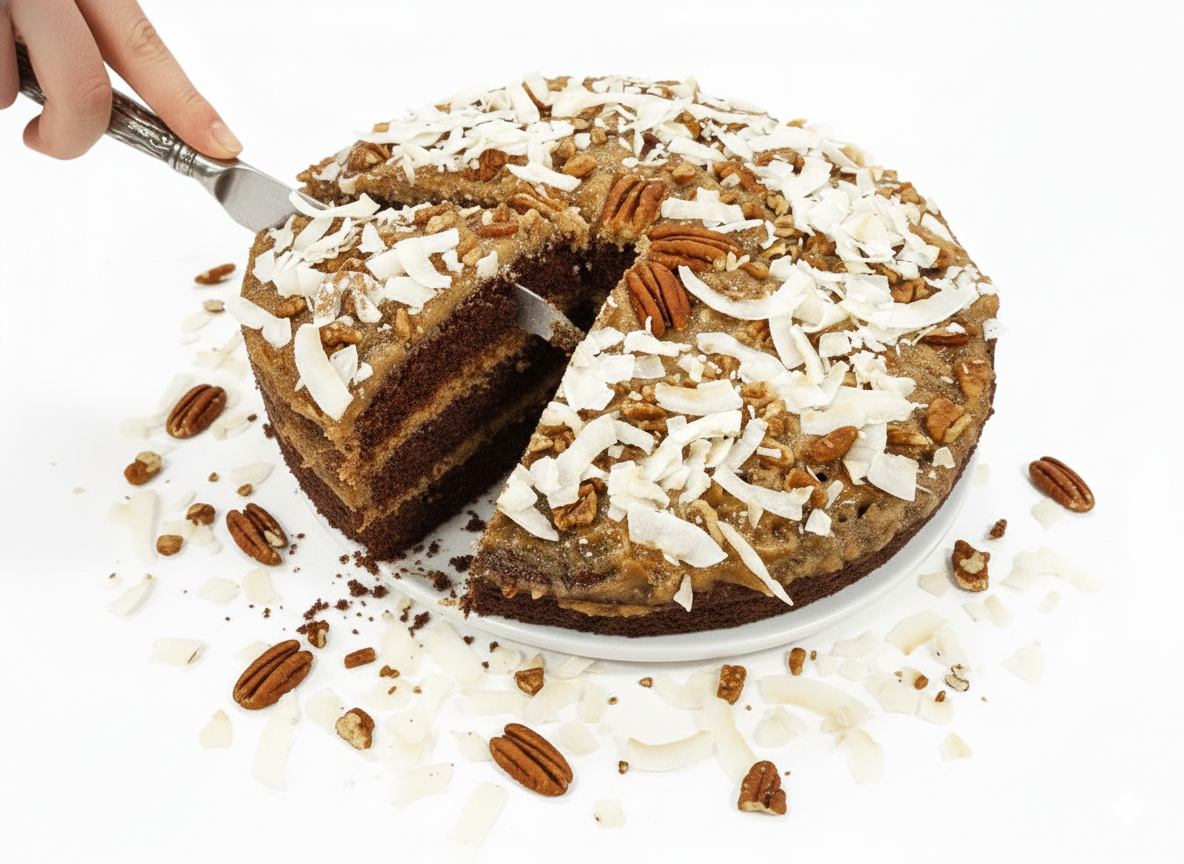 Andyanand Food & Beverages > Desserts & Sweets > Cakes > Sugar-Free Cakes Andy Anand Sugar-Free German Chocolate Cake, 2.4 lb – Belgian Cocoa, Coconut-Pecan Filling, Keto & Diabetic-Friendly Birthday Gift Box Sugar-Free German Chocolate Cake | Keto & Diabetic-Friendly