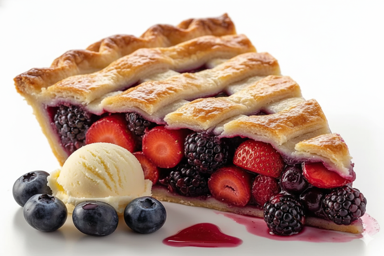 Andyanand Food & Beverages > Desserts & Sweets > Pie Andy Anand Sugar-Free Mixed Berry Pie, 2.6 lb – Strawberries, Blueberries & Blackberries, Keto & Diabetic-Friendly, Birthday Gift Box Sugar-Free Mixed Berry Pie | Keto, Ships Nationwide