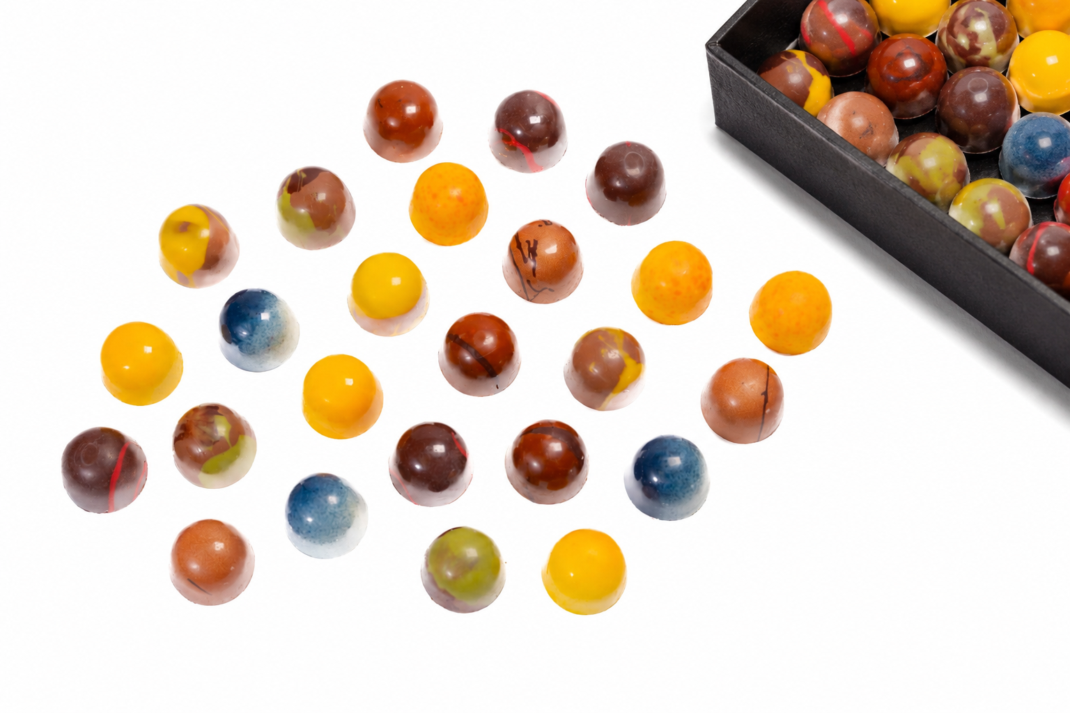 Andy Anand Monet Chocolate Bonbons Gift Box (25 pc, 6.52 oz) | Gluten-Free Truffles & Pralines | Local SoCal Chocolatier — image 1