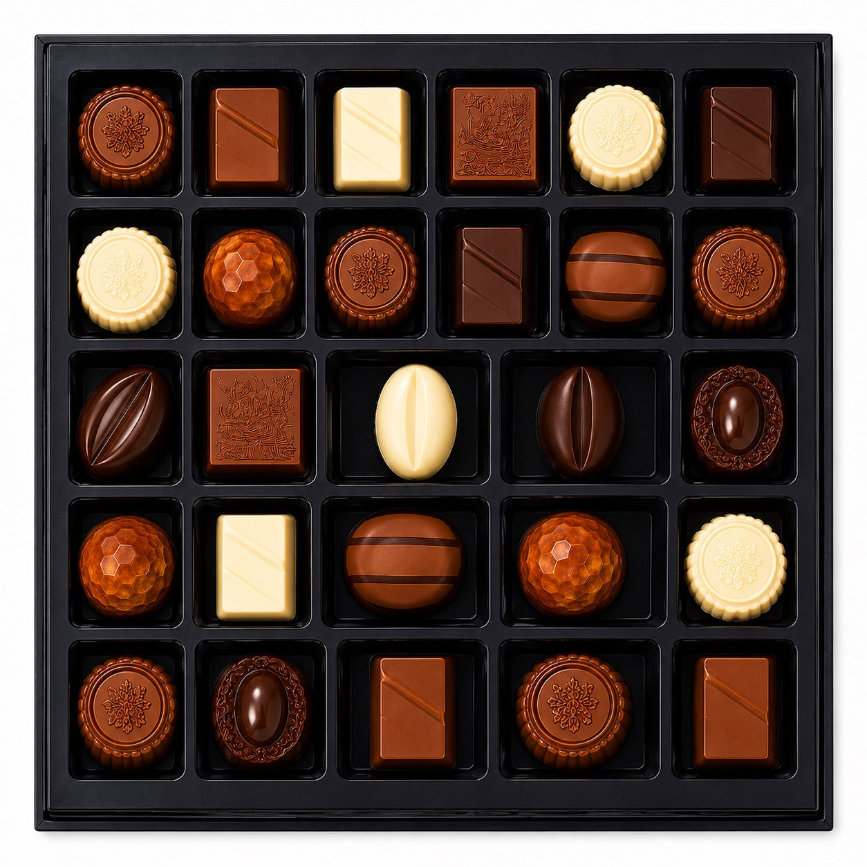 Andy Anand Sugar-Free Luxury Belgian Chocolate Truffles, 25 pc – Espresso, Hazelnut, Strawberry, Coconut, Cherry, Diabetic-Friendly Gift