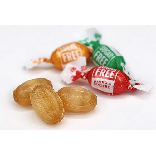 Andy Anand Chocolates Food & Beverages > Desserts & Sweets > Sugar Free Candy Andy Anand Sugar-Free Ginger Candy, 55 pc, 7 oz – Orange, Mango & Lemon Flavors, Made in Italy, Imported Keto & Diabetic-Friendly Gift Box Sugar-Free Italian Ginger Candy 55 pc | Nationwide