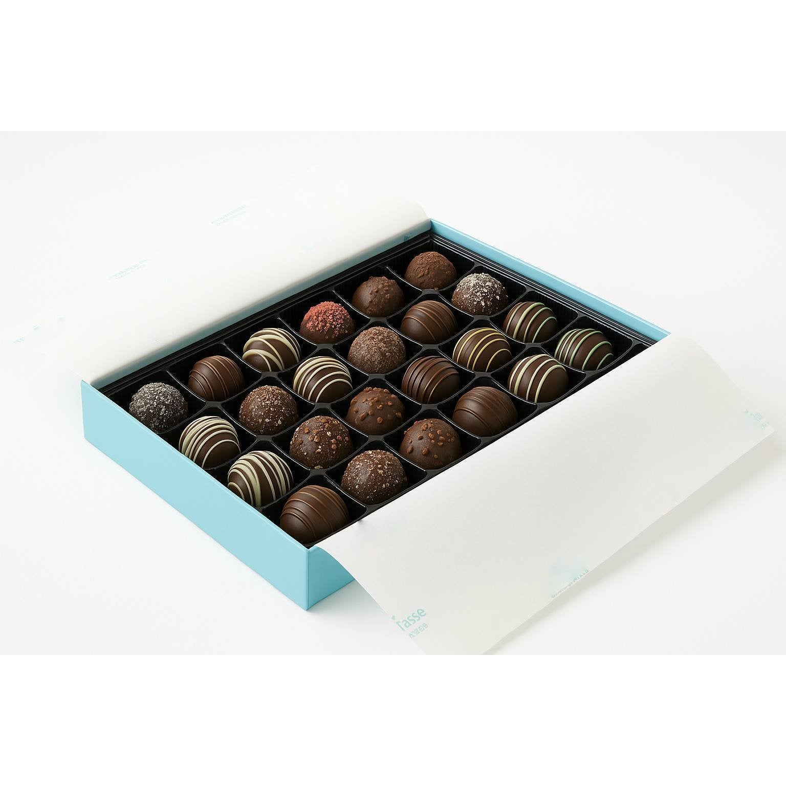 Andy Anand Chocolates Food & Beverages > Desserts & Sweets > Chocolate Andy Anand Artisan Dark Chocolate Truffles, 24 pc – Handmade Assorted Flavors, 60% Cocoa Butter, Gourmet Birthday & Holiday Gift Collection Artisan Dark Chocolate Truffles 24 pc | Nationwide