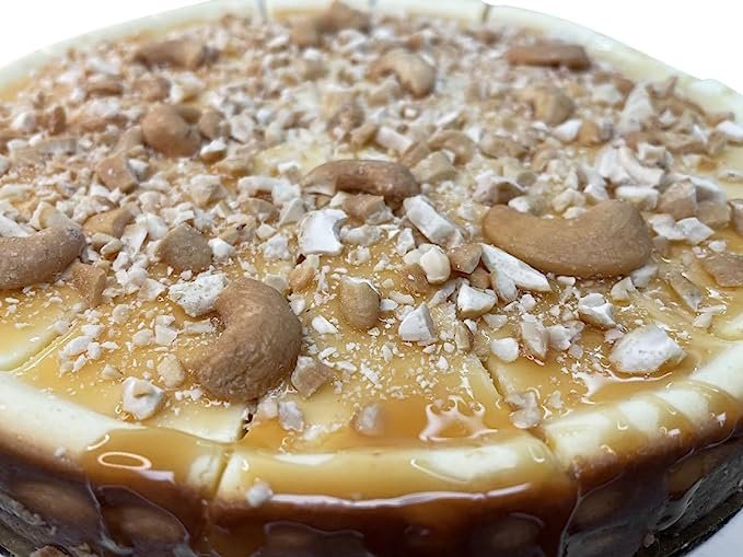 Andy Anand Chocolates Food & Beverages > Desserts & Sweets > Cakes > Gluten-Free Cheesecakes Andy Anand Sugar-Free & Gluten-Free Caramel Cashew Cheesecake, 9-Inch – Diabetic-Friendly, California Cream Cheese, Birthday Gift Box Gluten-Free Caramel Cashew Cheesecake | Nationwide