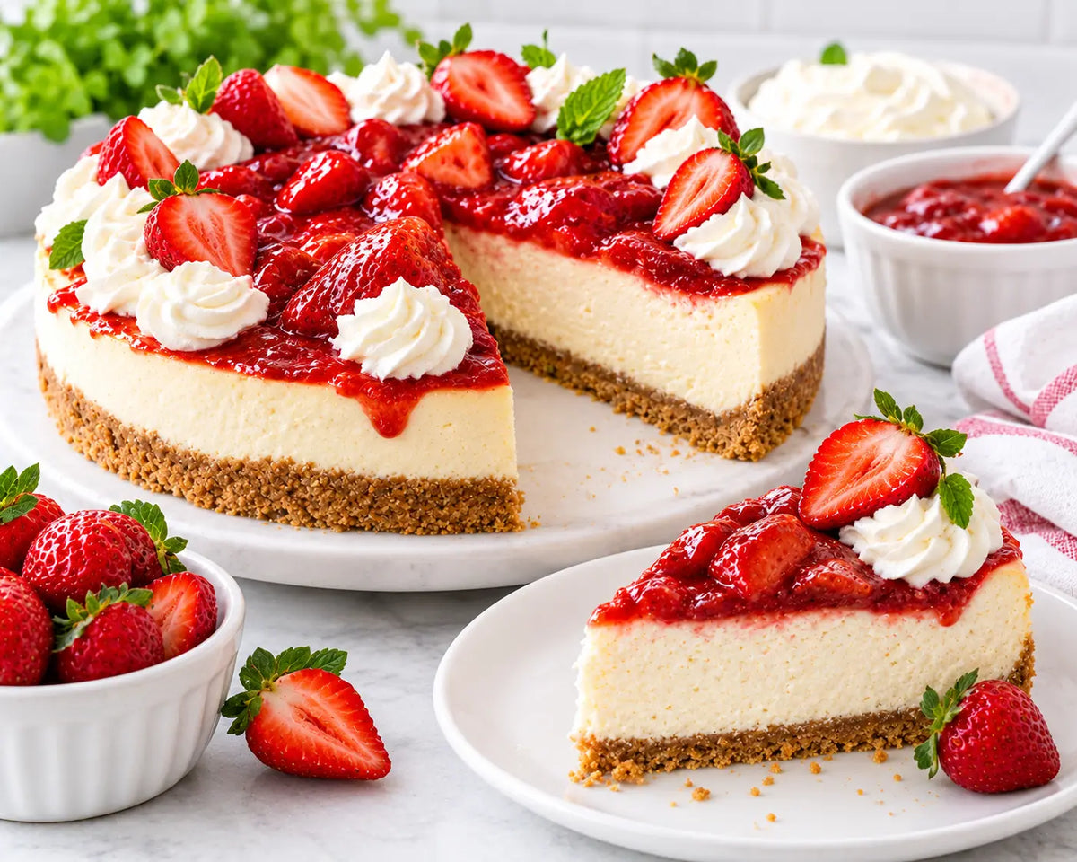 Sugar-Free Strawberry Cheesecake Brings Spring to the Table