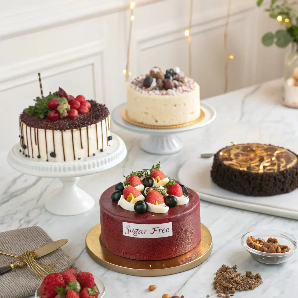 Freshly baked cakes from Andy Anand delivered to convalescent homes, ideal sugar-free and diet-friendly bakery treats online