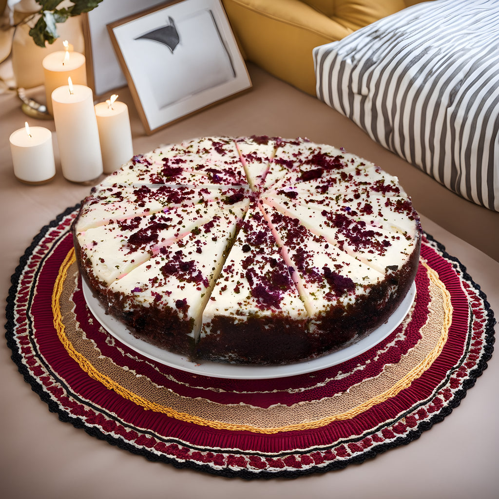 Disfruta de una deliciosa Tarta de Queso Red Velvet sin Azúcar Añadido