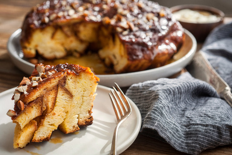 Andy Anand  Sugar-Free Caramel Pecan Bread Pudding Cake. A delicious, decadent, and guilt-free treat for all. Diabetic-Friendly Baked fresh traditionally. (2.2 lbs)