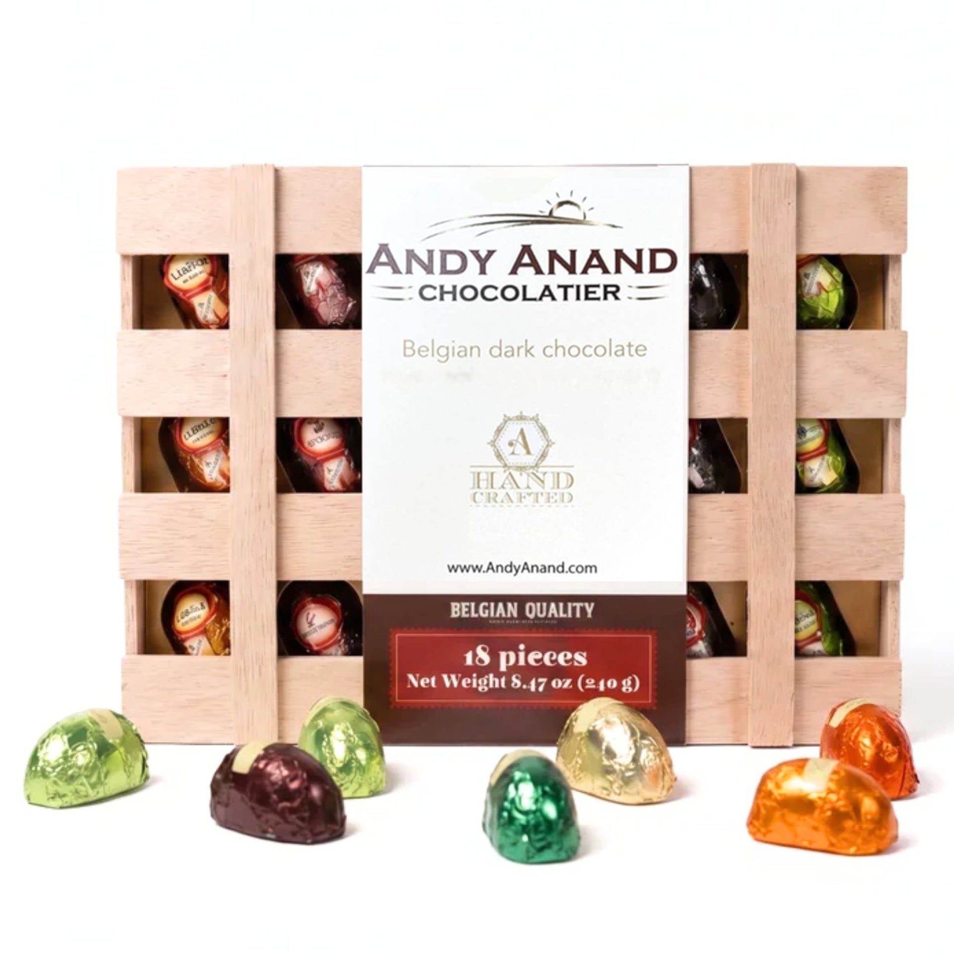 European Dark Chocolate Assortment 18 pc – Premium Flavor Inspired Selection Rich & Intense Gourmet Birthday Gift