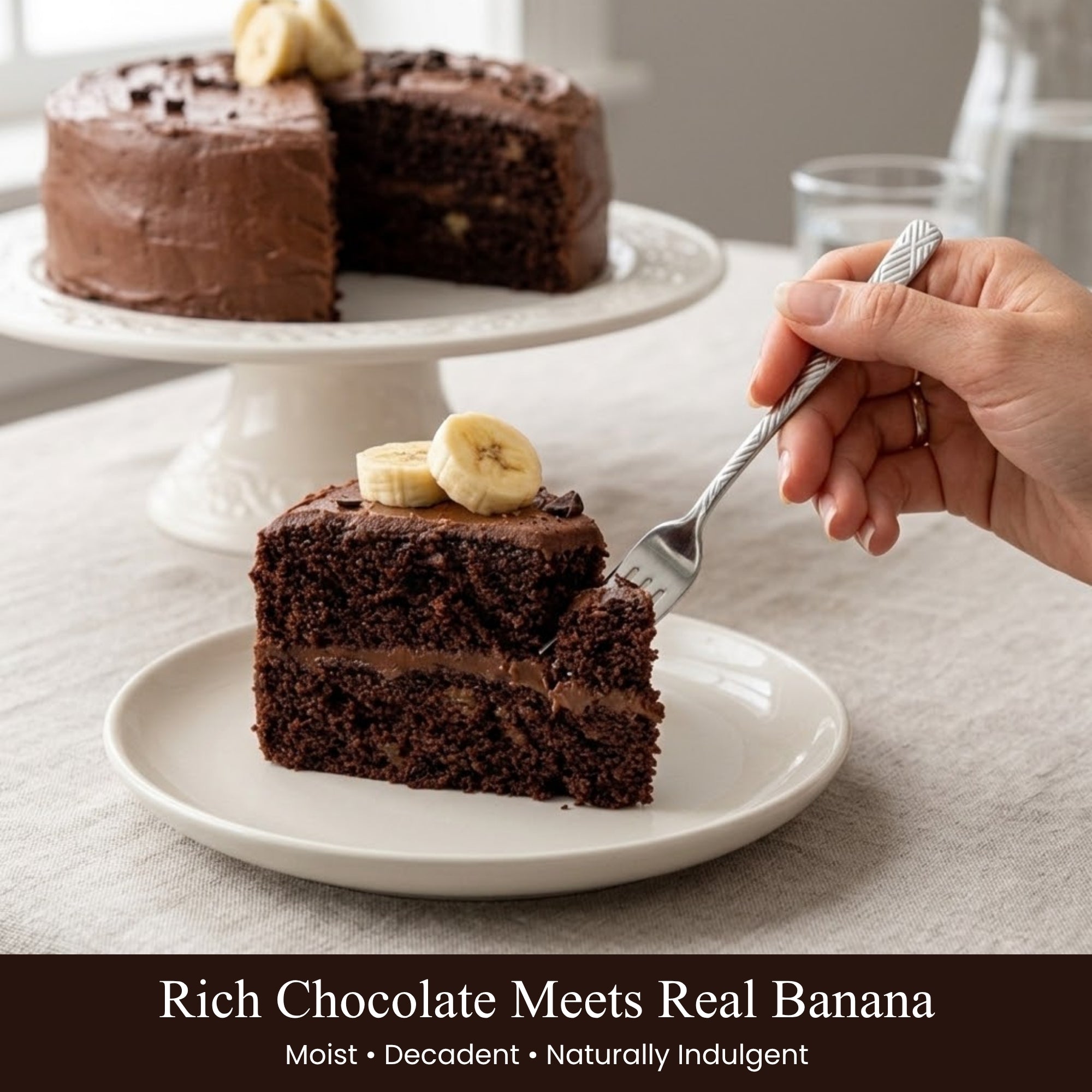 Andy Anand Chocolates Food & Beverages > Desserts & Sweets > Cakes > Sugar-Free Cakes Andy Anand Sugar-Free Chocolate Banana Cake, 2.8 lb – Keto & Diabetic-Friendly, Rich Chocolate & Real Banana, No Sugar Added, Birthday Gift Sugar-Free  Chocolate Banana Cake | Keto