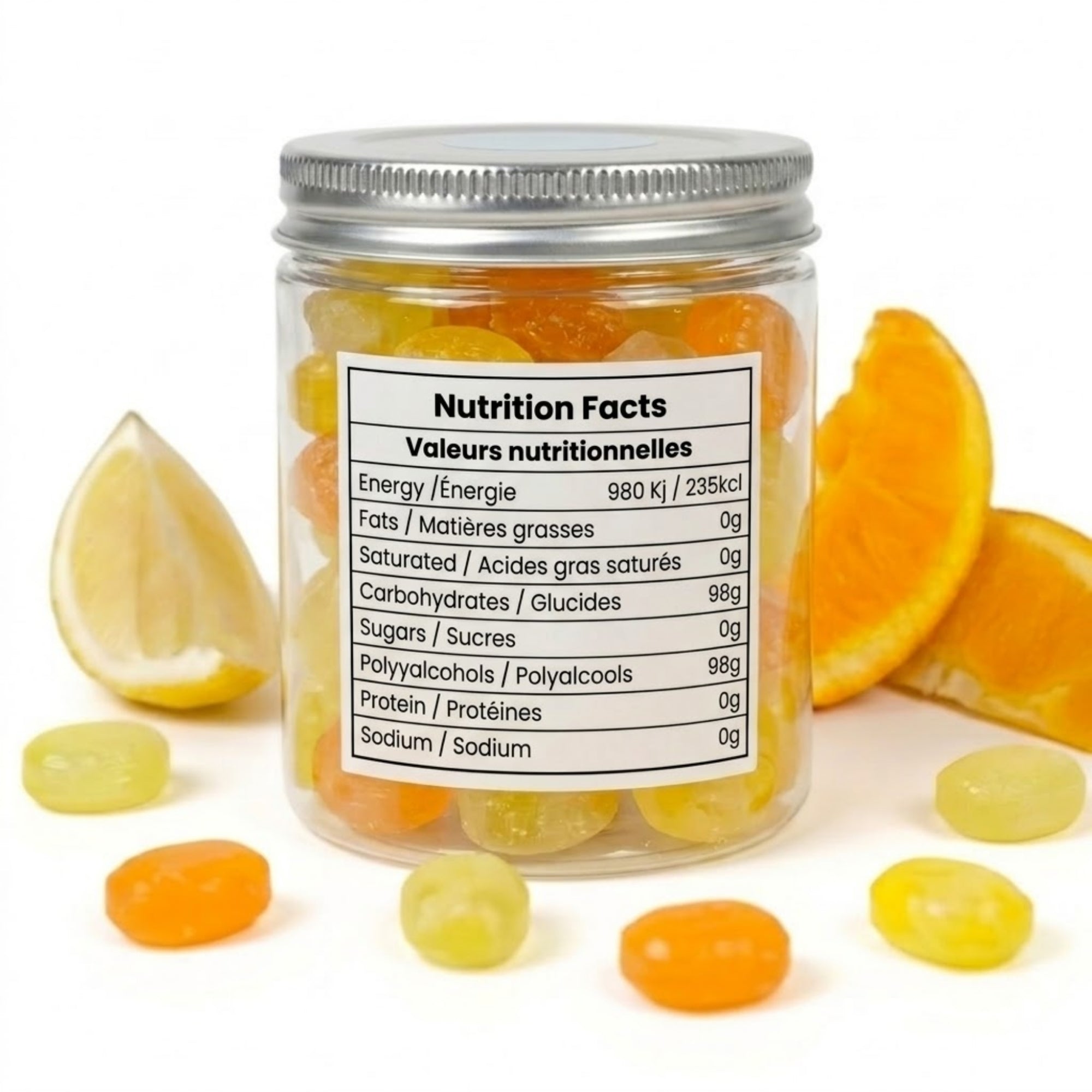 Sugar-Free Orange Lemon Candy 7 oz | Nationwide