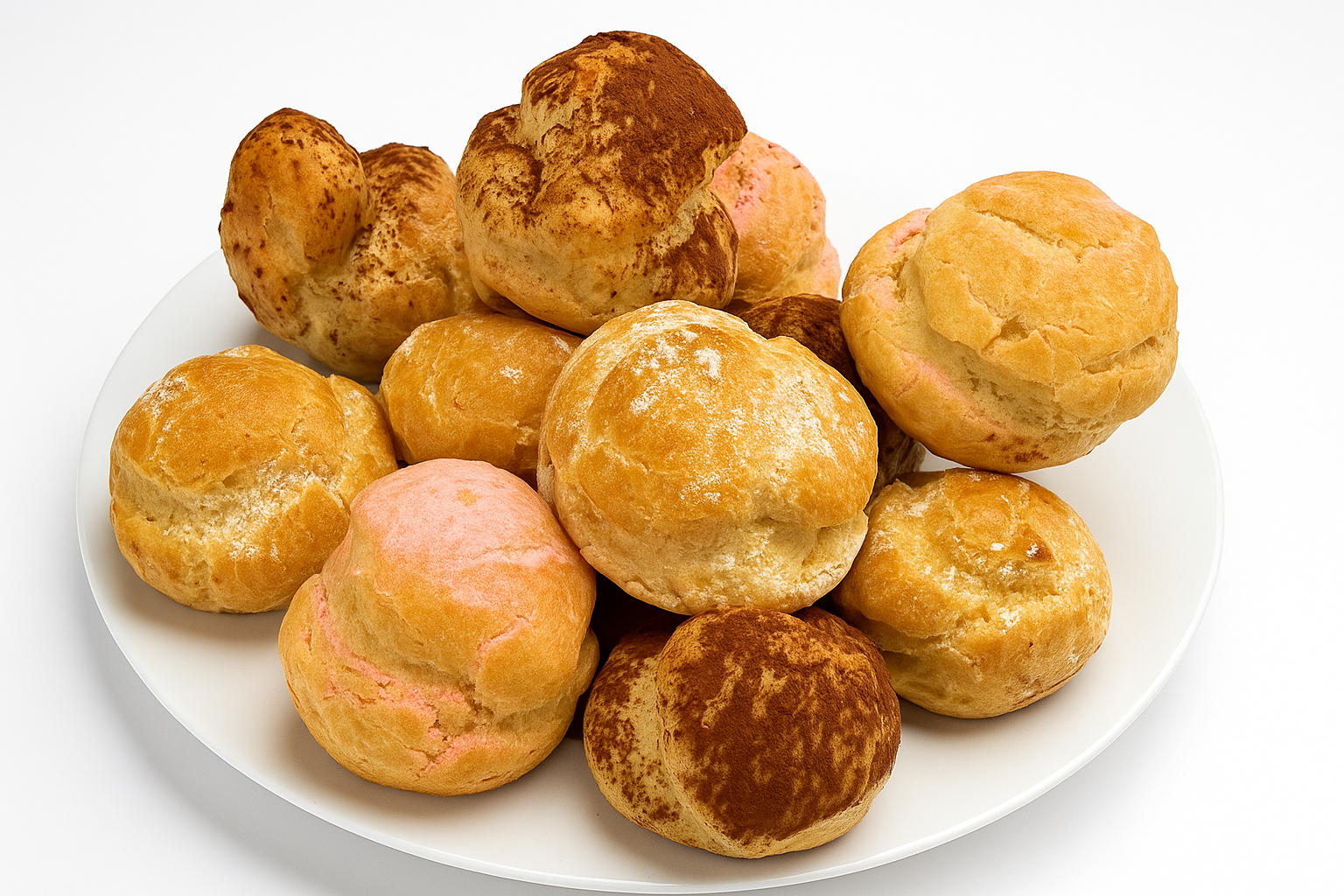 Andy Anand Fresh Sugar Free Profiterole Bignè Choux , French Cream Puff, 12 pcs of Chocolate, Wild Berry & Vanilla, Made in France by world famous La Pasticceria, Bruche Valley