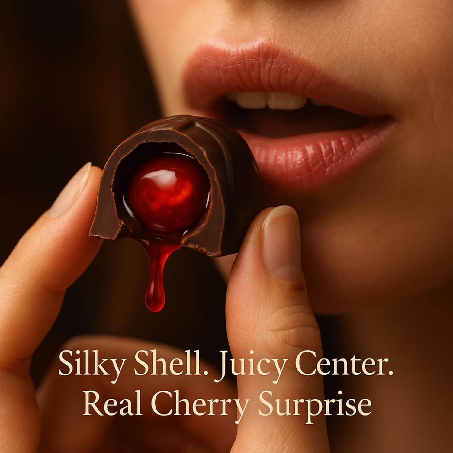 Dark Chocolate Cherry Cordials chocolate covered cherry sweets